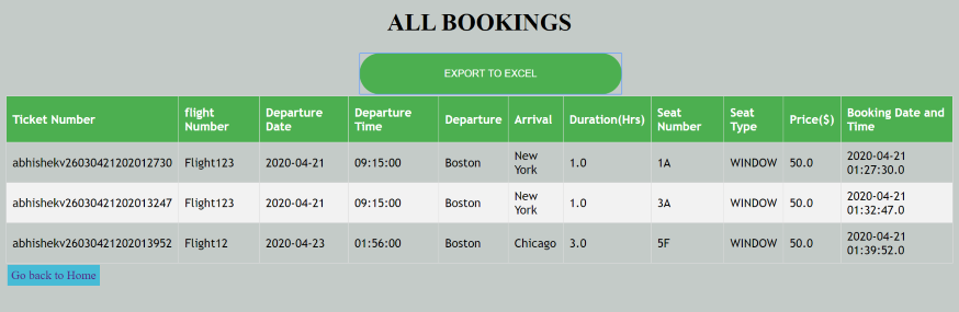 booking